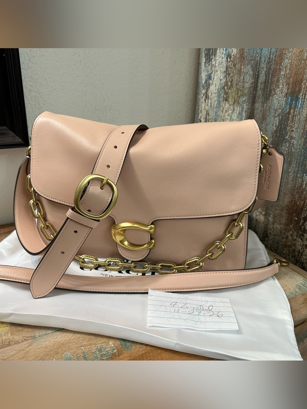 Coach Chain Tabby 30 in Cream
